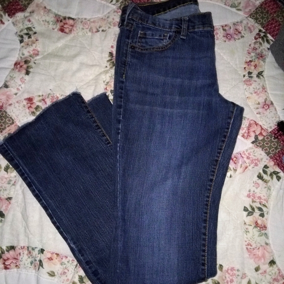 Old Navy Dark Blue Flare Jeans - Picture 2 of 3